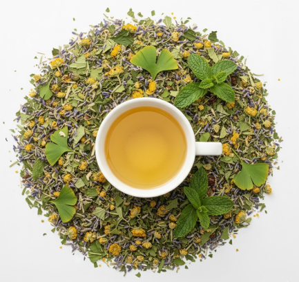 Migraine Reliever Herbal Cleanse Tea – Feverfew, Peppermint, Lavender and Circulatory Support Tea