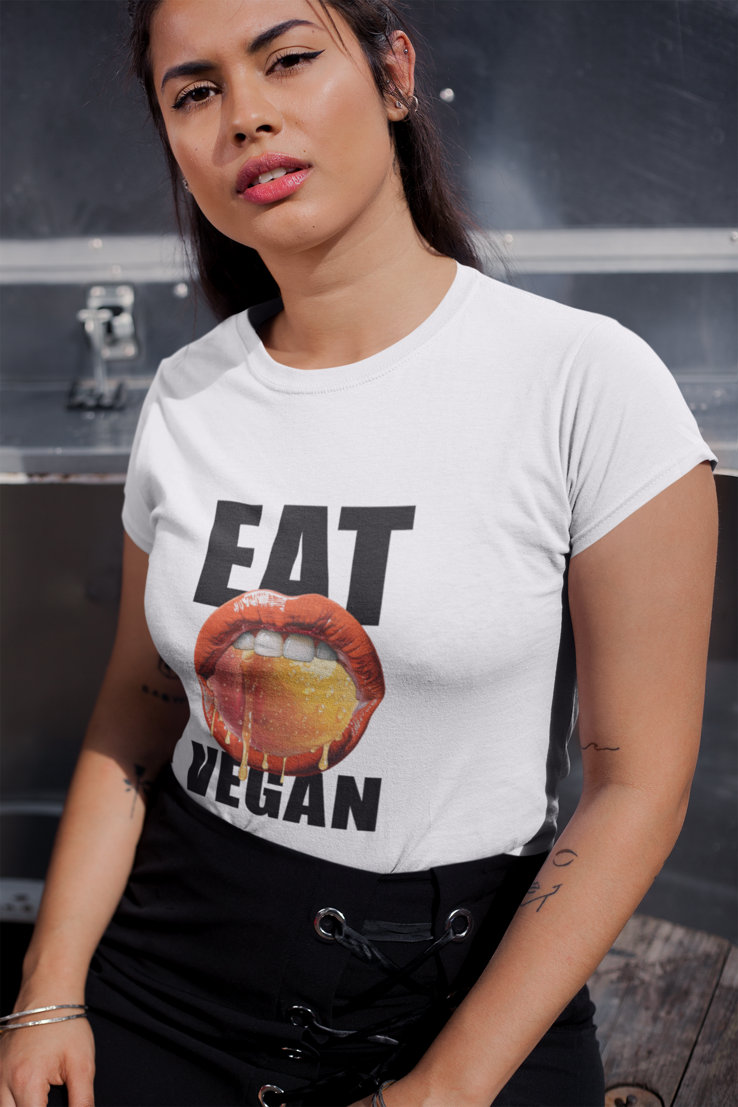Peach Eat-Vegan Shirt Merch