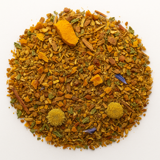 Immune System Cleanse & Inflammation Support Tea – Burdock Root, Ginger, Turmeric & Chamomile