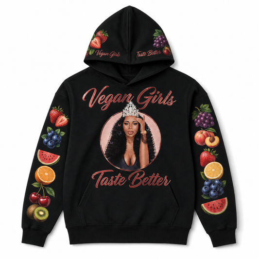 Vegan girls taste better hoodie merch
