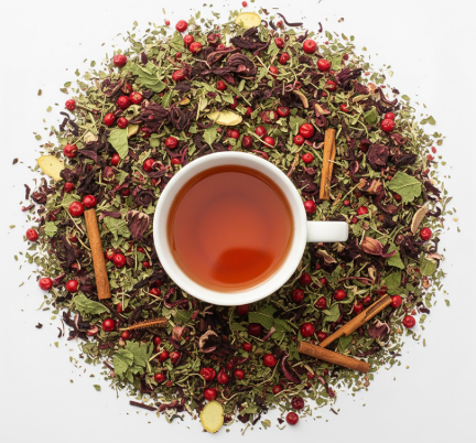 Strong Heart Cleanse Herbal Tea – Hawthorn Berry, Hibiscus, Motherwort & Circulatory Support Tea