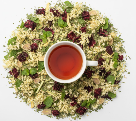 Fever Reliever Cleanse Herbal Tea – Elderflower, Peppermint, Yarrow & Cooling Detox Tea