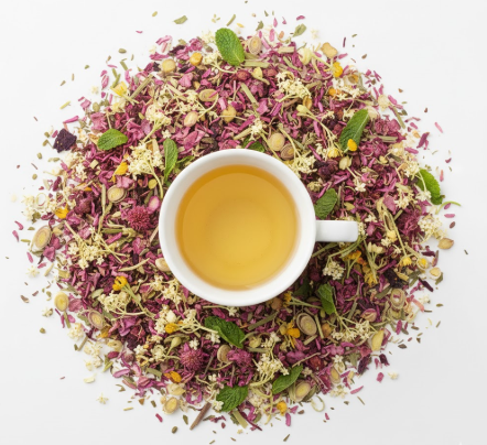 Cold and Flu Cleanse Herbal Tea – Elderflower, Echinacea, Peppermint and Immune Support Teas
