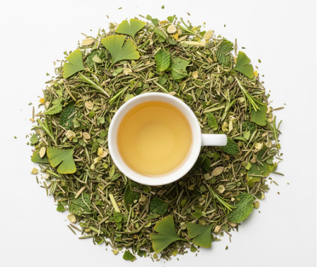 Brain Booster Cleanse Herbal Tea – Ginkgo, Gotu Kola, Peppermint and Focus-Enhancing Tea