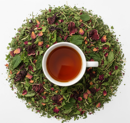 Female Reproductive and Fertility Herbal Tea – Red Raspberry Leaf, Nettle, Hibiscus and Hormonal Balance Tea