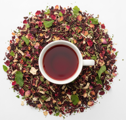 Yoni Hydration Cleanse Herbal Tea – Hibiscus, Marshmallow Root, Nettle & Womb-Nourishing Tea